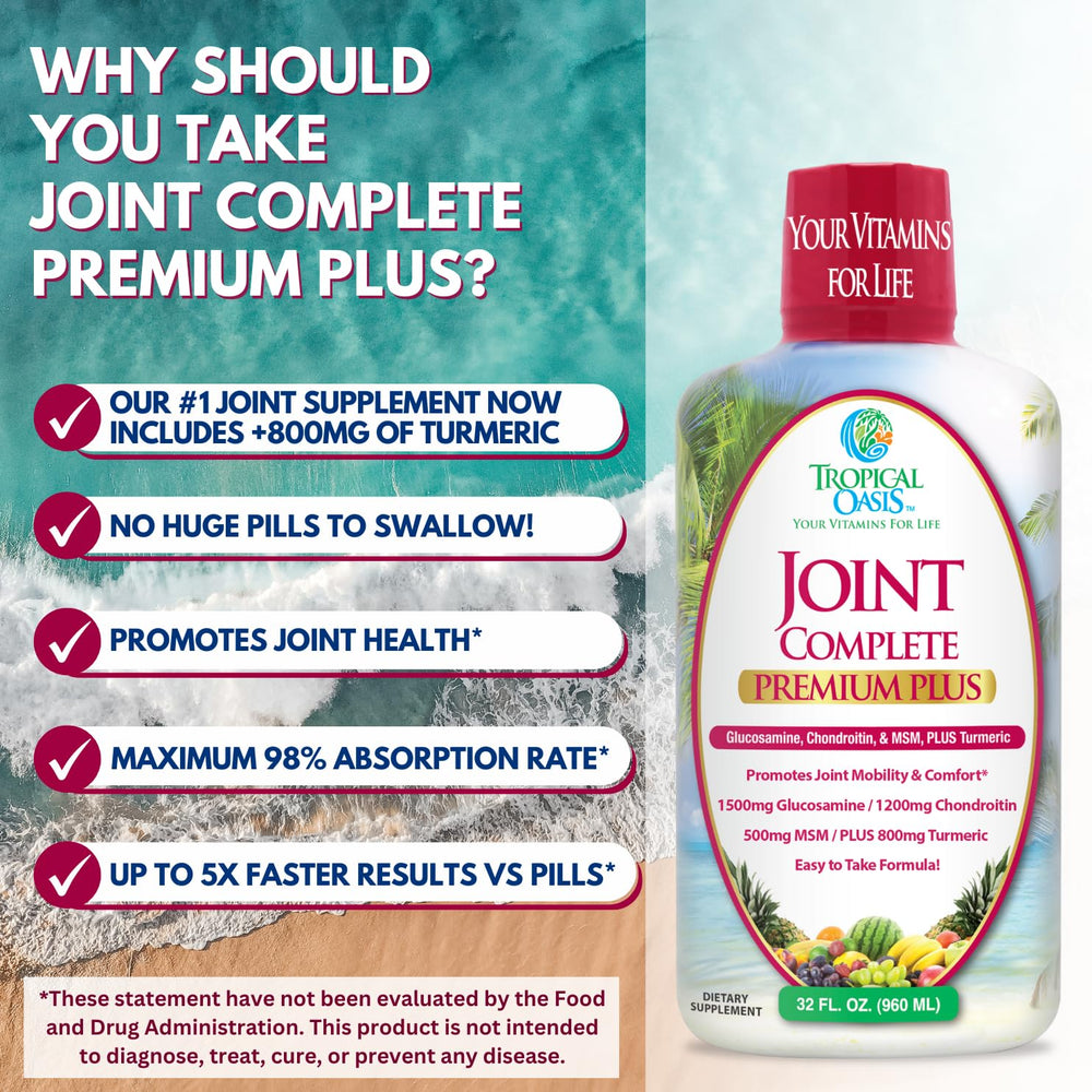 Tropical Oasis 98% absorption liquid formula – higher uptake than pills