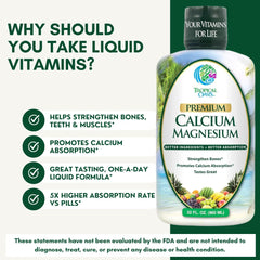 Tropical Oasis calcium magnesium citrate label with dosage and ingredients.
