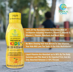 Tropical Oasis sugar-free formula supports tasty daily nutrition for kids.