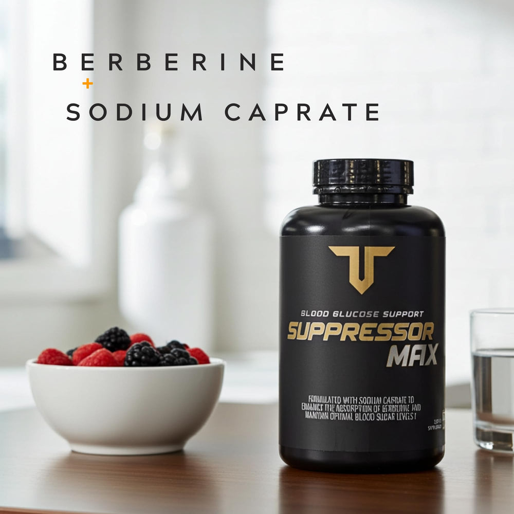 Troponin Nutrition Suppressor Max GDA packaging overview for easy shopping.