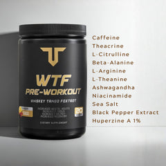 Troponin WTF Pre-Workout Strawberry Lemonade Snake Bite label highlights ingredients