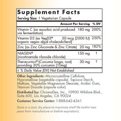 TRU NIAGEN Immune Niagen NAD+ panel highlights cellular energy support