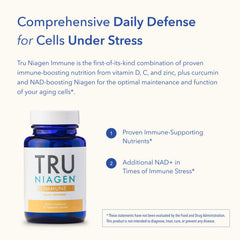 TRU NIAGEN Immune vitamin D3 2000 IU label on bottle