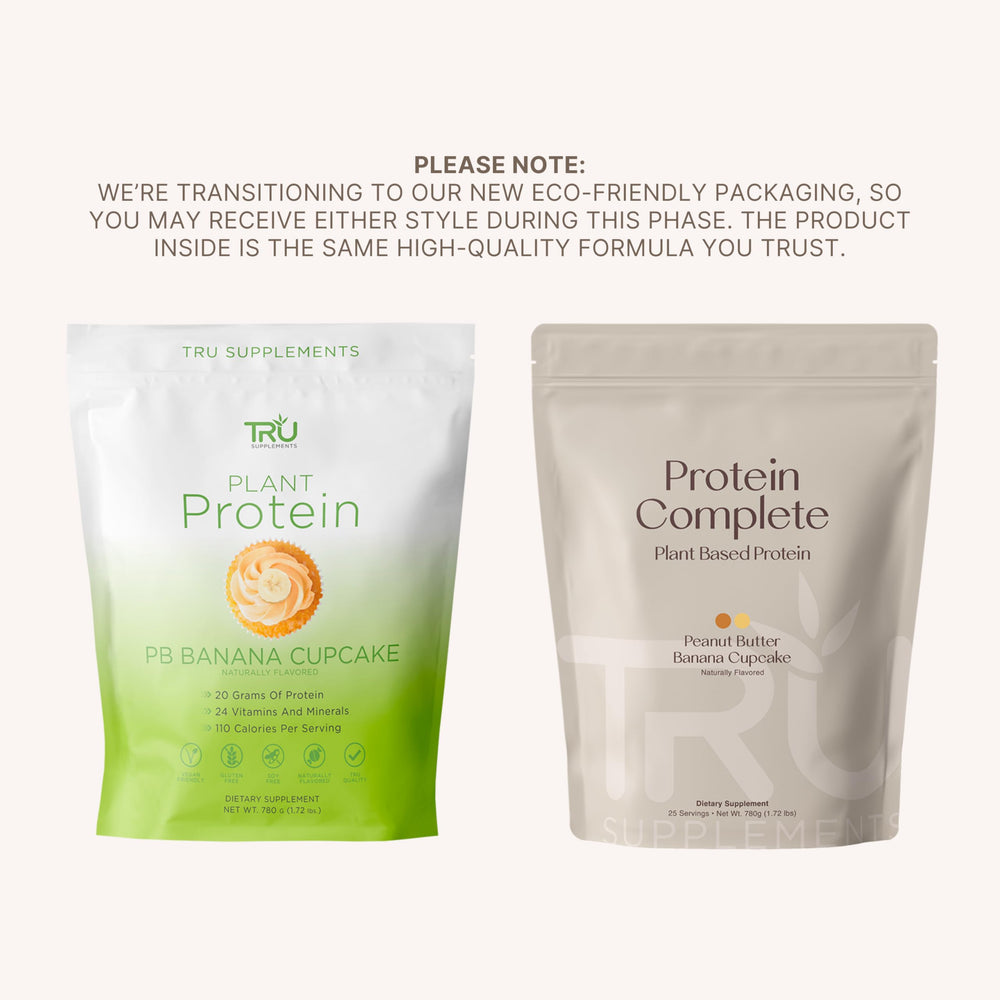 TRU Supplements ingredients panel featuring 27 vitamins and minerals