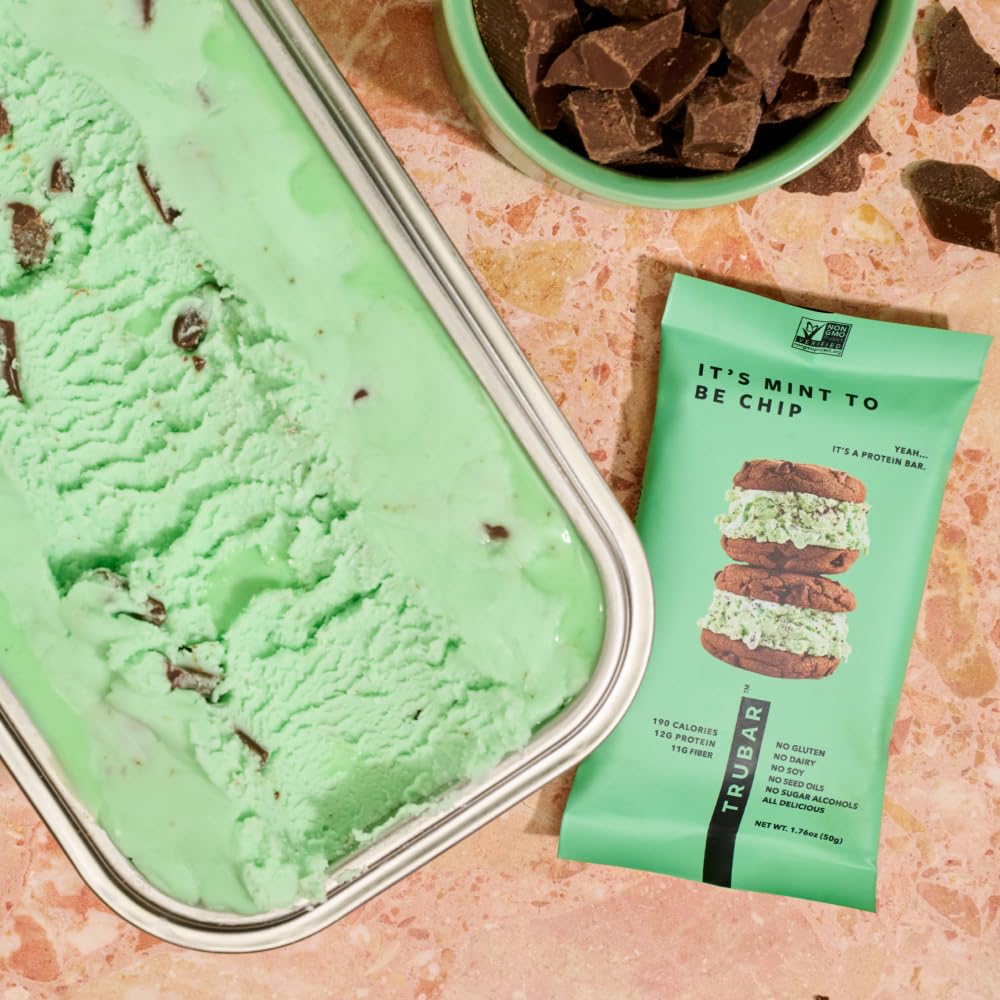 TRUBAR dairy-free gluten-free claim on the label communicates allergen-friendly snacking.