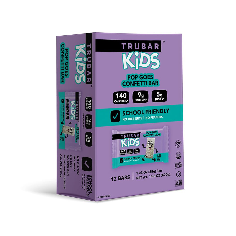 TRUBAR low-sugar bar with 5g sugar and 140 calories
