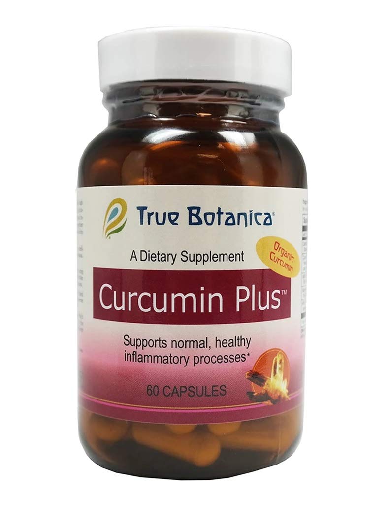 True Botanica Curcumin Plus capsules bottle for daily use and inflammatory support.