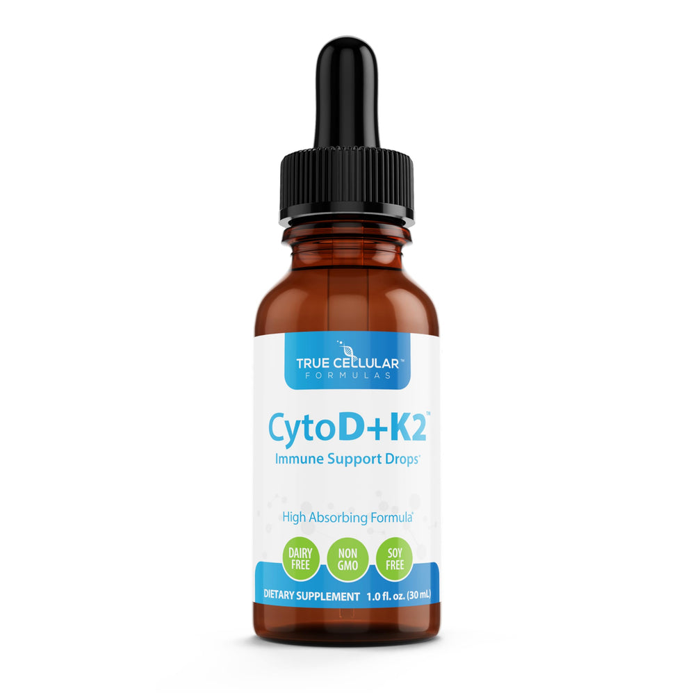 True Cellular Formulas Cytod-K2 drops bottle for daily immune and bone support.
