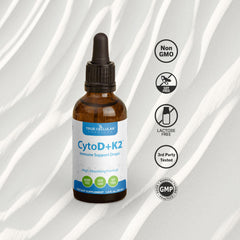 Close-up of Cytod-K2 drops label on the bottle.