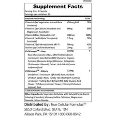 True Cellular Formulas VITDRestore+ bottle with measuring cap for accurate dosing