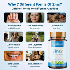 Zinc7 bottle on table suggesting a nighttime routine for deeper rest.