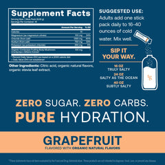 ElectroMag powder dissolving in water for fast hydration without sugar.