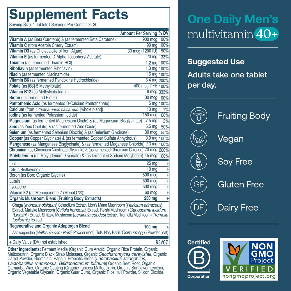 True Grace One Daily Women's Multivitamin 40+ bottle designed for balanced energy.