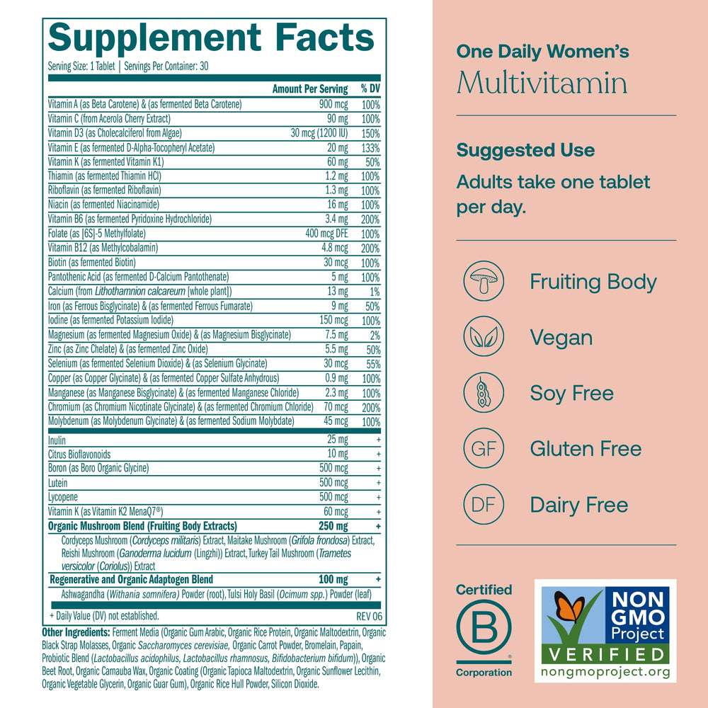 True Grace One Daily Women's Probiotic bottle promoting balanced digestion and immune health