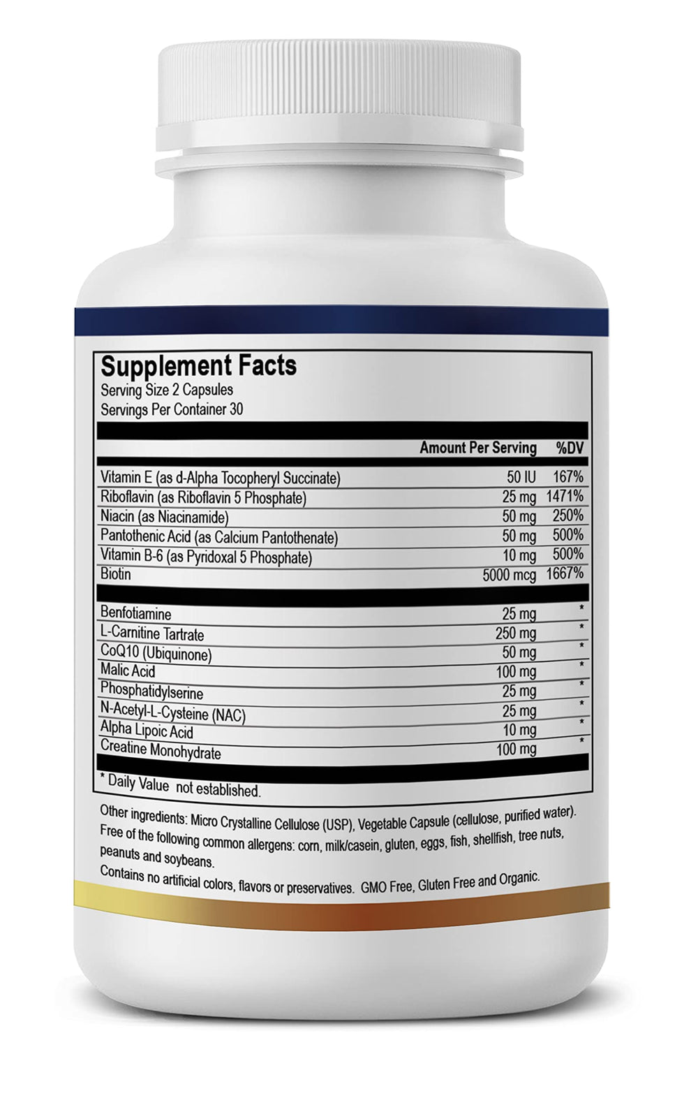 True Healing Naturals Mito Rescue capsules 60-count for daily use