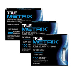 TRUE METRIX blood glucose strips box with 100-count pack for home testing