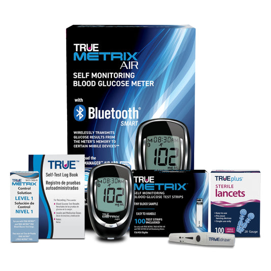 TRUE METRIX Air meter starter kit front view for easy at-home testing.