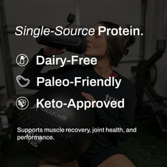 True Nutrition nutrition facts label close-up highlighting protein per serving