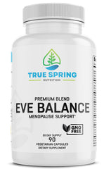 True Spring Eve Balance bottle for daily menopause support and comfort.