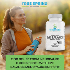 True Spring Eve Balance label close-up highlights premium blend.