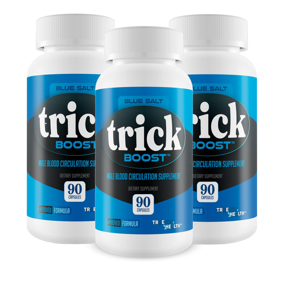 True You Health Blue Salt Trick Boost bottle for daily circulation support.