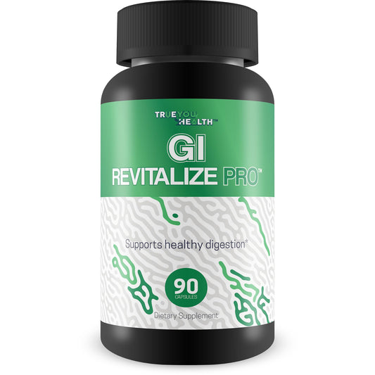 True You Health GI Revitalize Pro bottle supports daily digestion and nutrient absorption.
