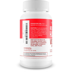 Close-up of True You Health Red Root Hack Vision capsules for daily use with vitamin A