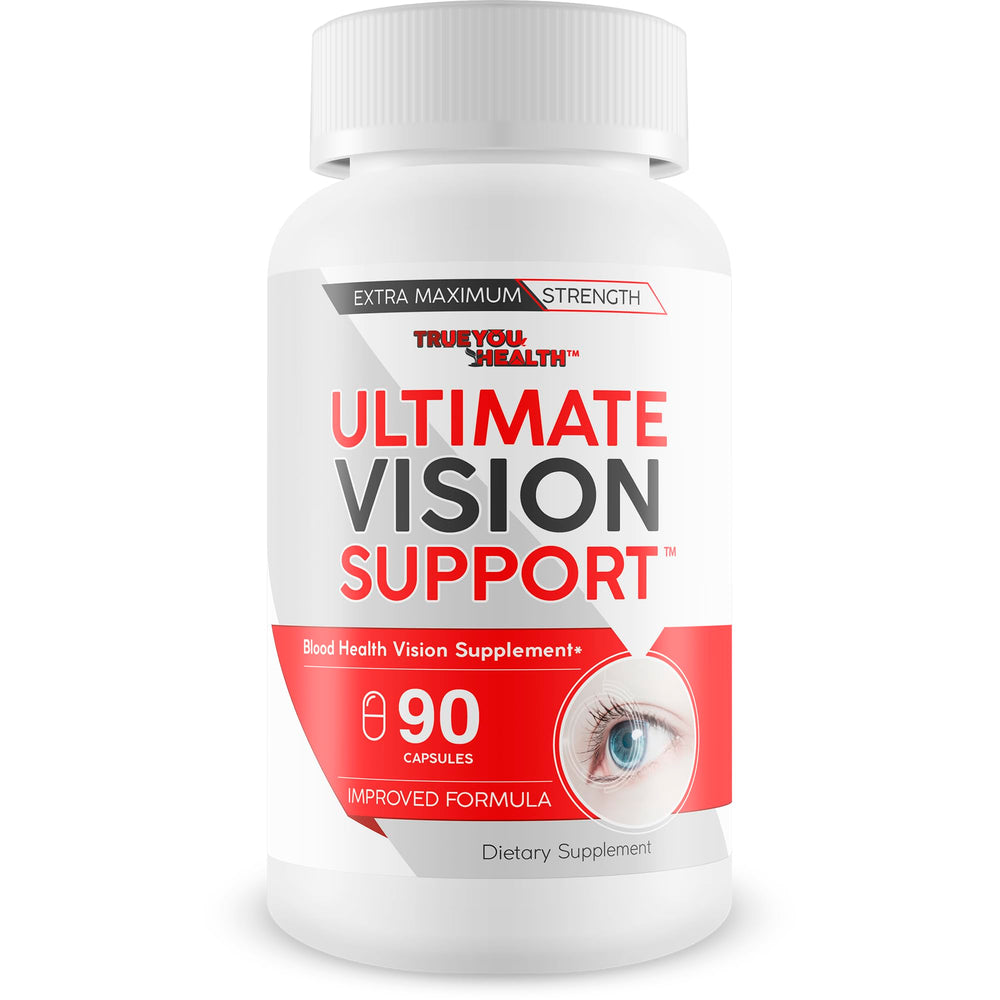 True You Health Ultimate Vision Support bottle front indicating daily eye health support.