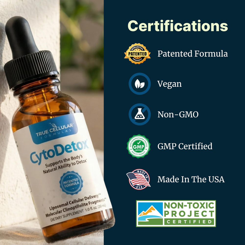 CytoDetox gentle dosing with dropper cap for simple daily routine
