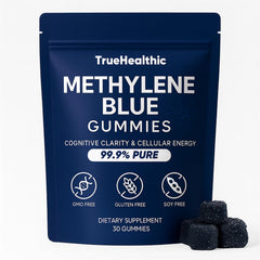 TRUEHEALTHIC Methylene Blue Gummies bottle for on the go energy and focus support