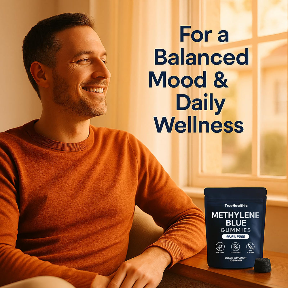 TRUEHEALTHIC Methylene Blue Gummies on-the-go pack for travel