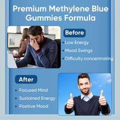 TRUEHEALTHIC Methylene Blue Gummies packaging on table