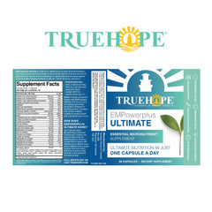 Family-owned heritage logo on EMPowerplus Ultimate Strength label