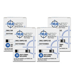 TRUENESS 200-count test strips box for convenient at-home testing