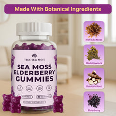 Gummies infused with bladderwrack and burdock root for daily variety