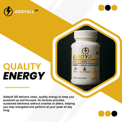 AddyAll XR capsules in blister pack for daily focus support.