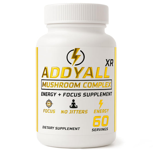 True Wood AddyAll XR bottle on a desk for focused work sessions.