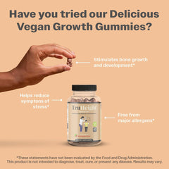 TruHeight Growth Gummies ashwagandha-blend highlights pure formula without fillers.