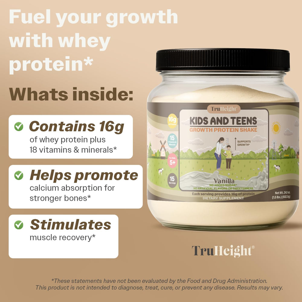 Kids enjoy TruHeight shake after school as a healthy snack.