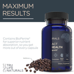 TRULIFE NATURALS NeuroACT tablet dispenser shot for daily use.