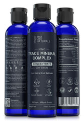 Pouring TRULIFE NATURALS mineral liquid into water for easy mixing.