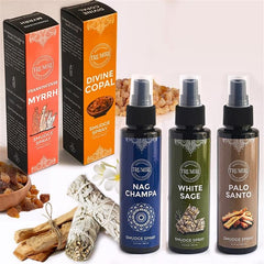 TRUMIRI Palo Santo spray to promote a peaceful, meditative room.
