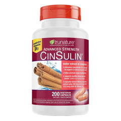 TruNature CinSulin 500mg bottle front view, convenient two-pack for daily use