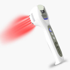 Truslite red-light device front panel with accessible controls for quick, targeted relief sessions.