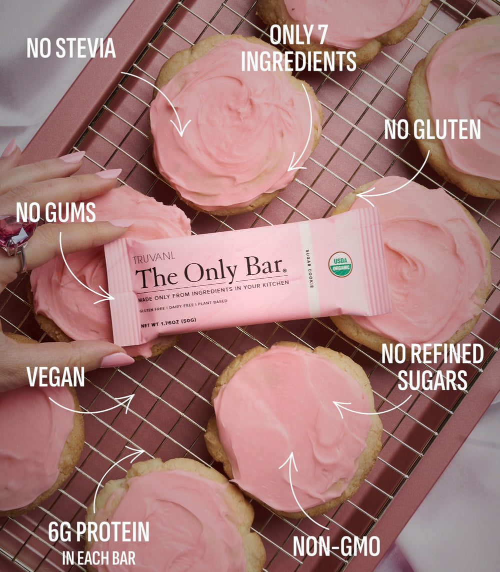 Truvani Sugar Cookie Bar on-the-go features for busy days.