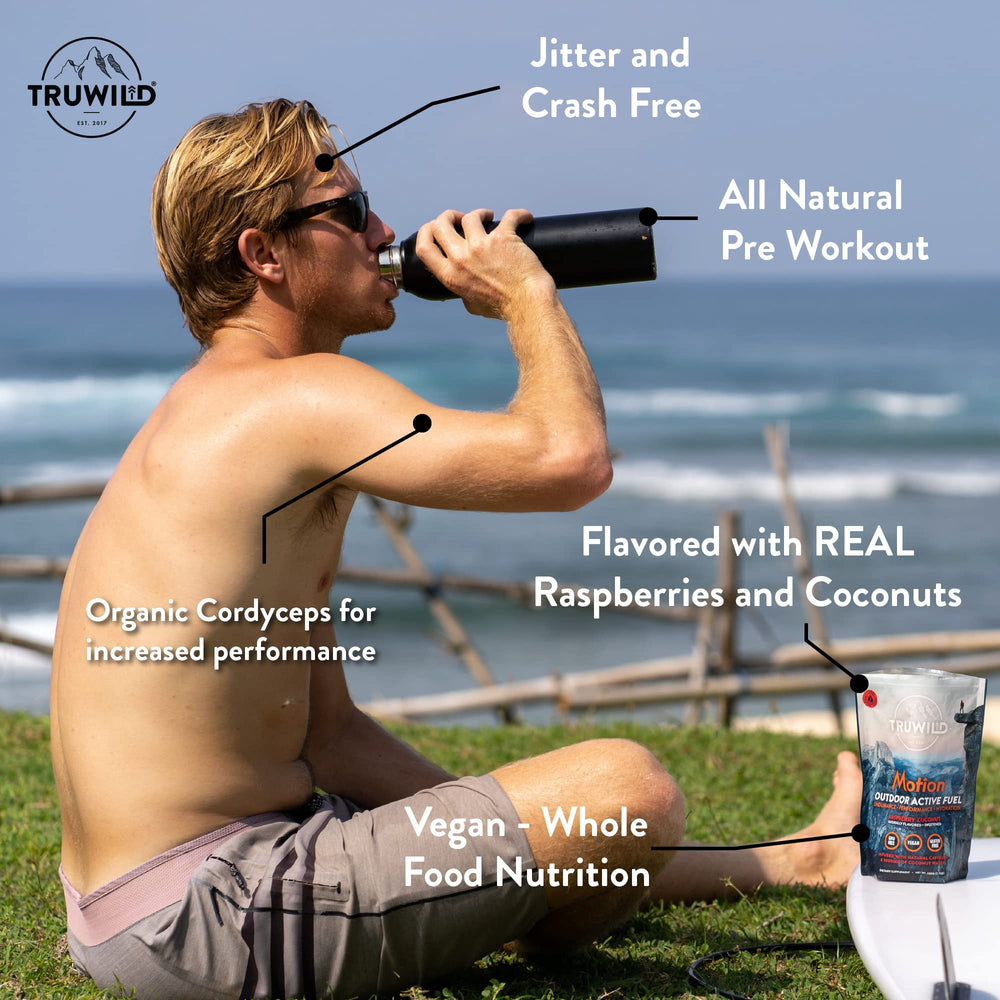 TruWild Motion scoop ready to measure a serving.
