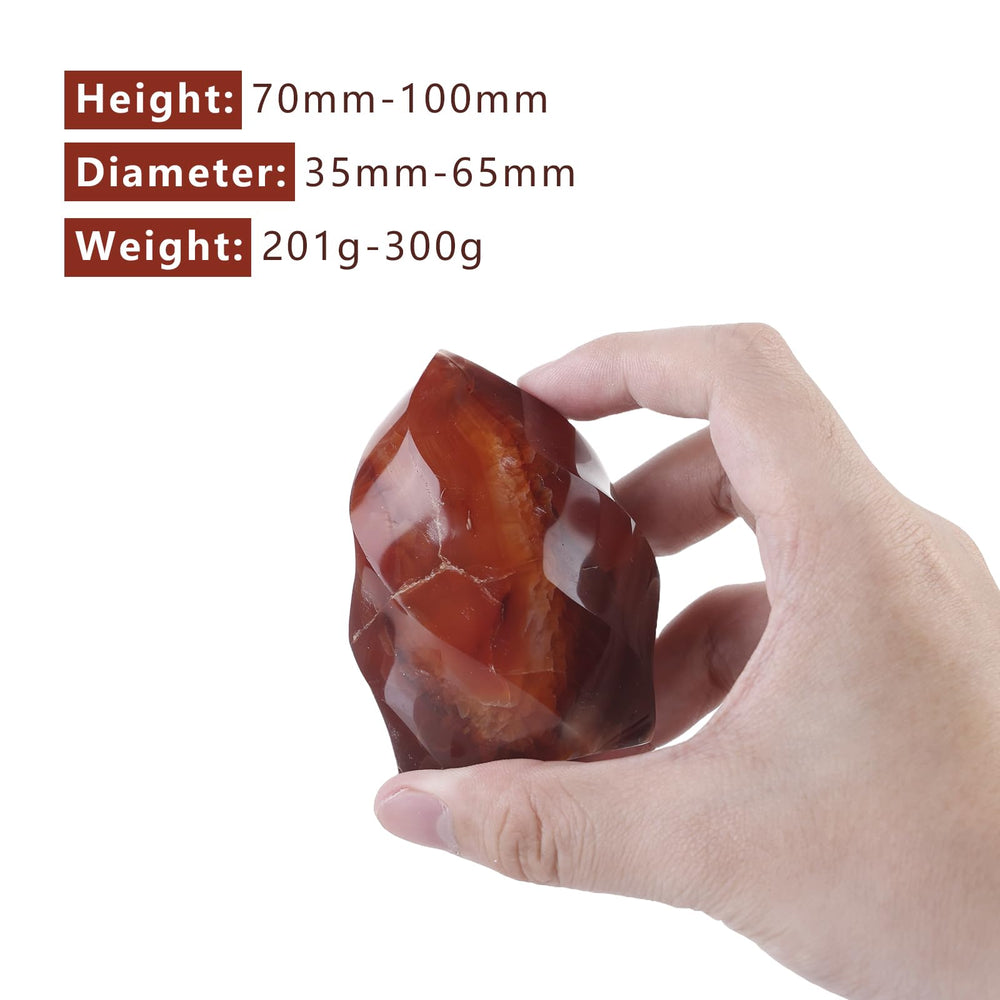 tumbeelluwa carnelian obelisk decor supports feng shui prosperity at home