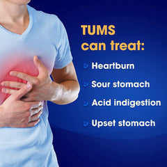 Close-up of TUMS Chewy Delights Very Cherry chews highlighting chewy texture and flavor.