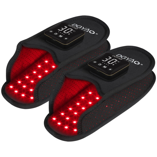 TUOB cordless foot slipper front view; comprehensive foot coverage for whole-foot relief.