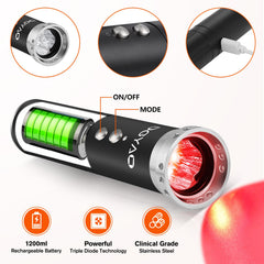 TUOB red-light wavelengths cover surface to deep tissue reach for everyday care.